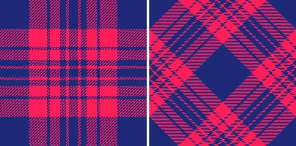 Tartan fabric seamless of texture pattern vector with a background plaid ch.. Stock Illustration