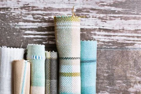 Tartan fabrics Stock Photos