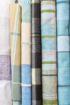 Tartan fabrics Stock Photos