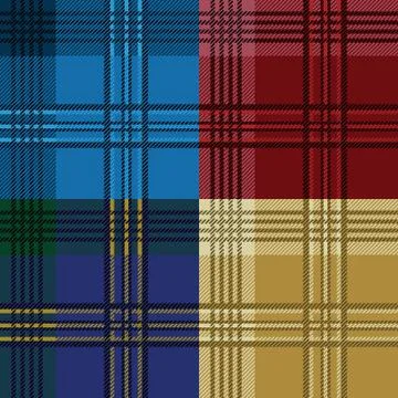 Tartan pattern Stock Illustration