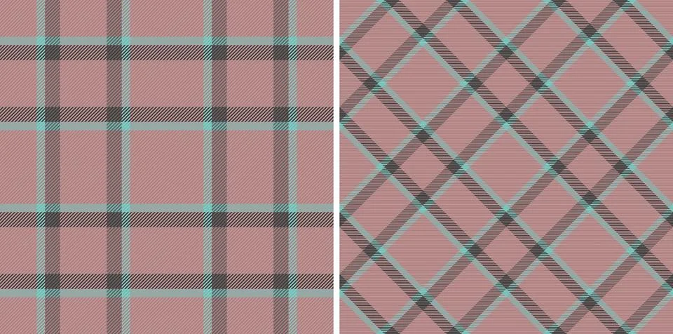 Tartan pattern plaid of seamless vector fabric with a check texture backgro.. Stockillustratie