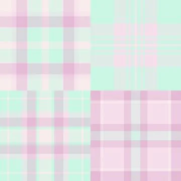 Tartan pattern set reflecting Scottish clan heritage. Seamless vector desig.. Illustrazione stock