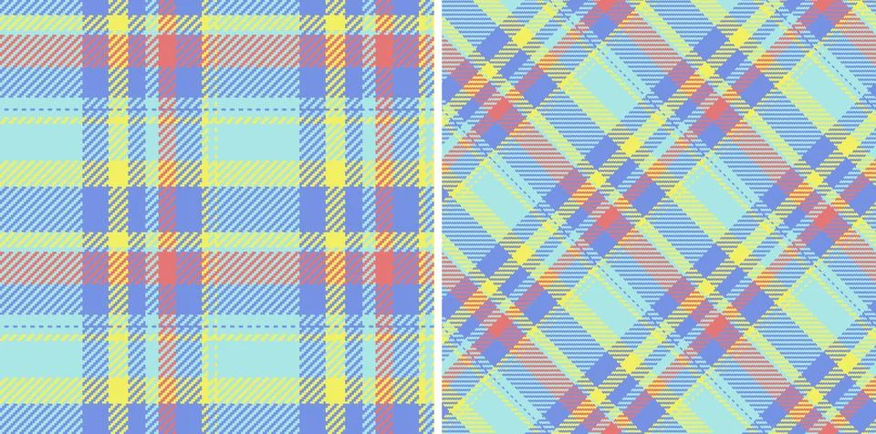 Tartan pattern texture of vector plaid seamless with a textile background f.. Stock Illustration