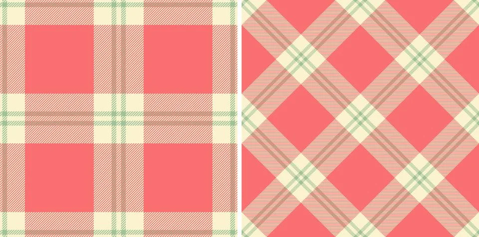 Tartan pattern vector of seamless background fabric with a check texture pl.. Stock Illustration