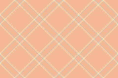 Tartan plaid background, diagonal check seamless pattern. Vector fabric textu Stock Illustration