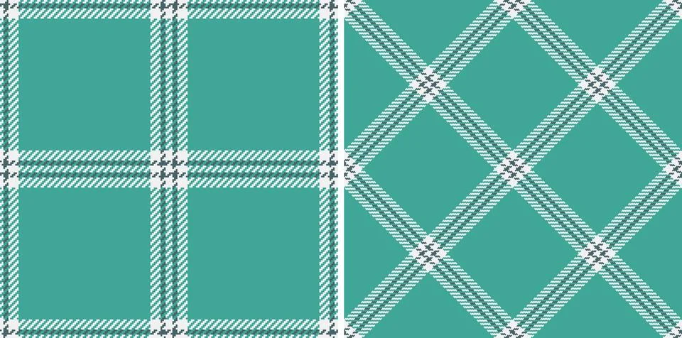 Tartan plaid background of vector pattern texture with a fabric textile sea.. Stock Illustration