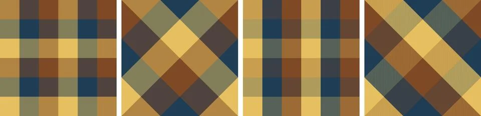 Tartan plaid design seamless pattern for dress check, gingham ,flannel skirt Illustrazione stock