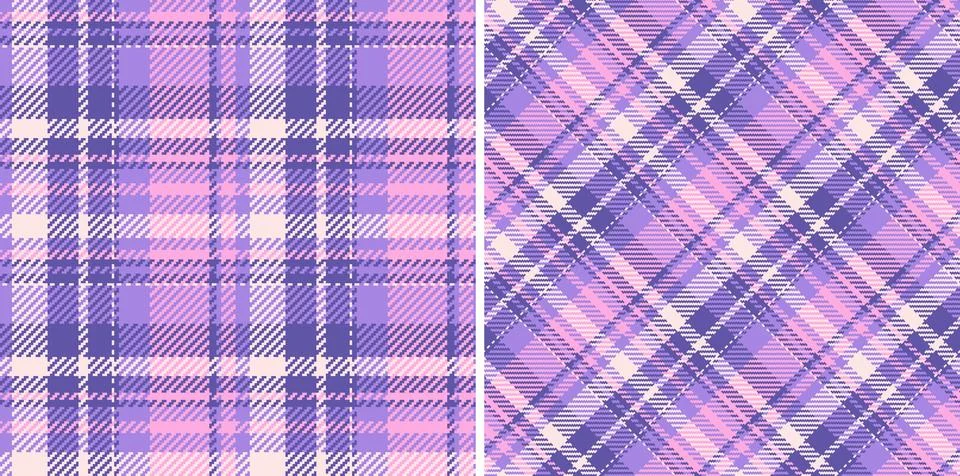 Tartan plaid fabric of background pattern textile with a seamless texture v.. Stock Illustration