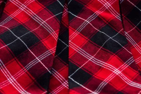 Tartan plaid fabric pattern background textured. Red Tartan School Uniform Fa Stock Photos