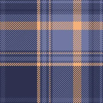 Tartan plaid fabric pattern with a structured check arrangement and a woven f Illustrazione stock