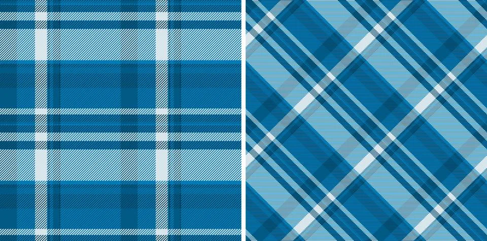 Tartan plaid fabric pattern with a structured check arrangement and a woven f Illustrazione stock