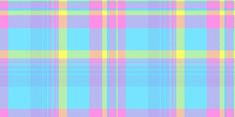 Tartan plaid fabric pattern with a structured check arrangement and a woven f Illustrazione stock