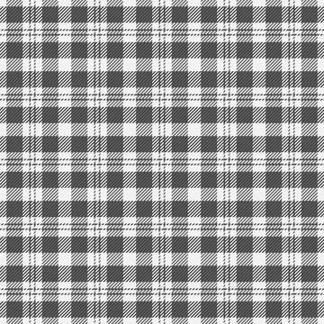 Tartan plaid fabric pattern with a structured check arrangement and a woven f Illustrazione stock