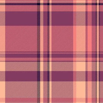Tartan plaid fabric pattern with a structured check arrangement and a woven f Illustrazione stock