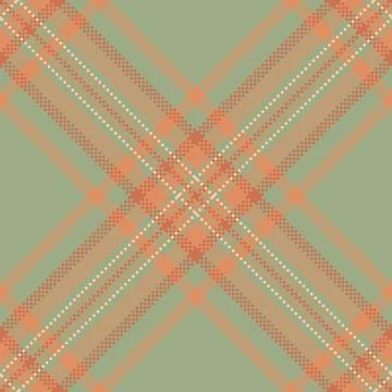 Tartan plaid fabric pattern with a structured check arrangement and a woven f Illustrazione stock