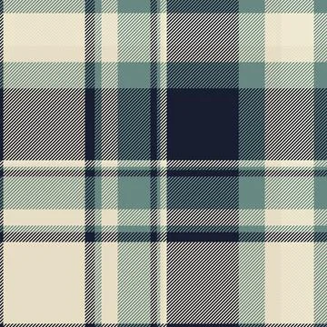 Tartan plaid fabric pattern with a structured check arrangement and a woven f Illustrazione stock