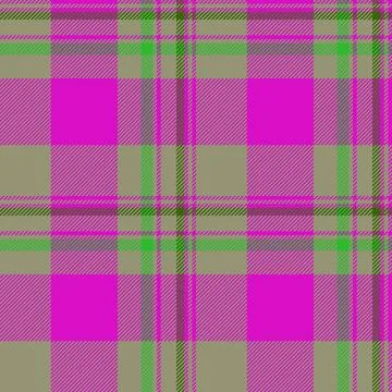Tartan plaid fabric pattern with a structured check arrangement and a woven f Illustrazione stock
