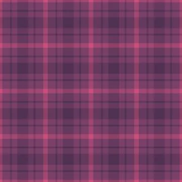 Tartan plaid fabric pattern with a structured check arrangement and a woven f Illustrazione stock