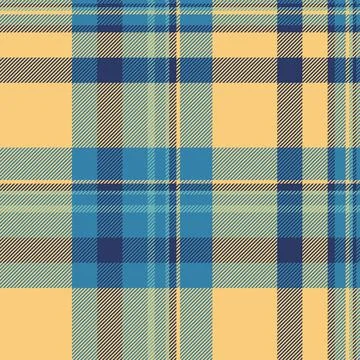 Tartan plaid fabric pattern with a structured check arrangement and a woven f Illustrazione stock