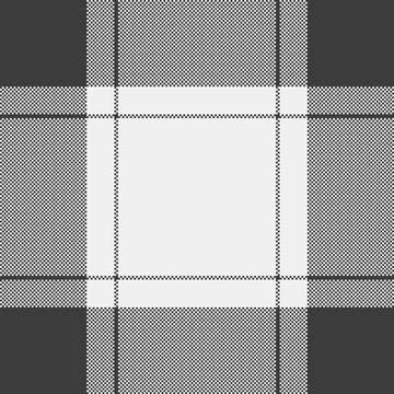 Tartan plaid fabric pattern with a structured check arrangement and a woven f Illustrazione stock