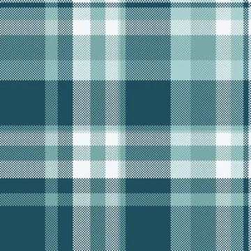 Tartan plaid fabric pattern with a structured check arrangement and a woven f Illustrazione stock