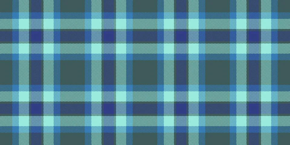 Tartan plaid fabric pattern with a structured check arrangement and a woven f Illustrazione stock