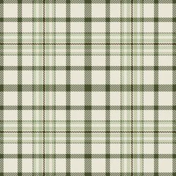 Tartan plaid fabric pattern with a structured check arrangement and a woven f Illustrazione stock