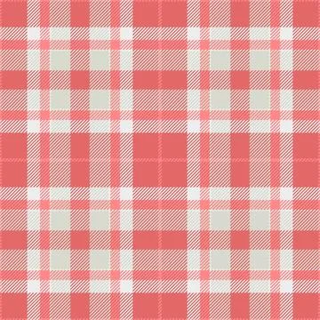 Tartan plaid fabric pattern with a structured check arrangement and a woven f Illustrazione stock