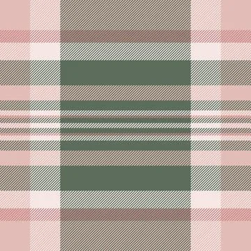 Tartan plaid fabric pattern with a structured check arrangement and a woven f Illustrazione stock