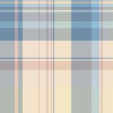 Tartan plaid fabric pattern with a structured check arrangement and a woven f Illustrazione stock
