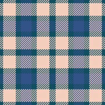 Tartan plaid fabric pattern with a structured check arrangement and a woven f 스톡 일러스트