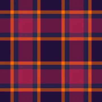 Tartan plaid fabric pattern with a structured check arrangement and a woven f Illustrazione stock