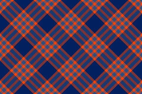 Tartan plaid fabric pattern with a structured check arrangement and a woven f Illustrazione stock