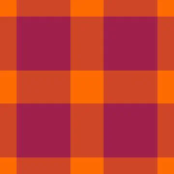 Tartan plaid fabric pattern with a structured check arrangement and a woven f Illustrazione stock