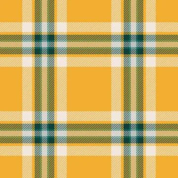 Tartan plaid fabric pattern with a structured check arrangement and a woven f Stock Illustration