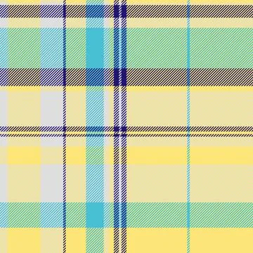 Tartan plaid fabric pattern with a structured check arrangement and a woven f Illustrazione stock