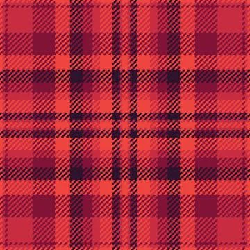 Tartan plaid fabric pattern with a structured check arrangement and a woven f Illustrazione stock