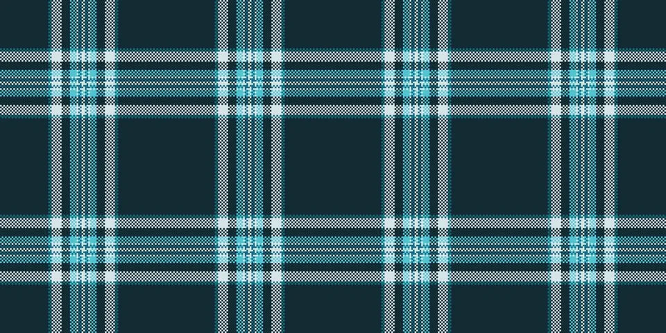 Tartan plaid fabric pattern with a structured check arrangement and a woven f Stock Illustration