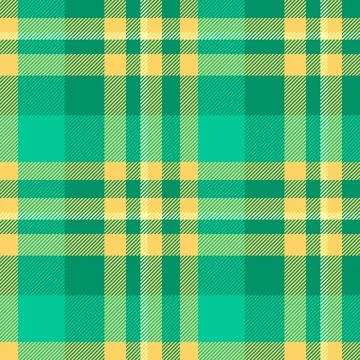 Tartan plaid fabric pattern with a structured check arrangement and a woven f Illustrazione stock