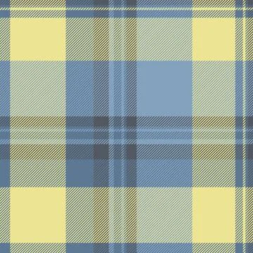 Tartan plaid fabric pattern with a structured check arrangement and a woven f Stock Illustration