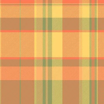 Tartan plaid fabric pattern with a structured check arrangement and a woven f Stock Illustration