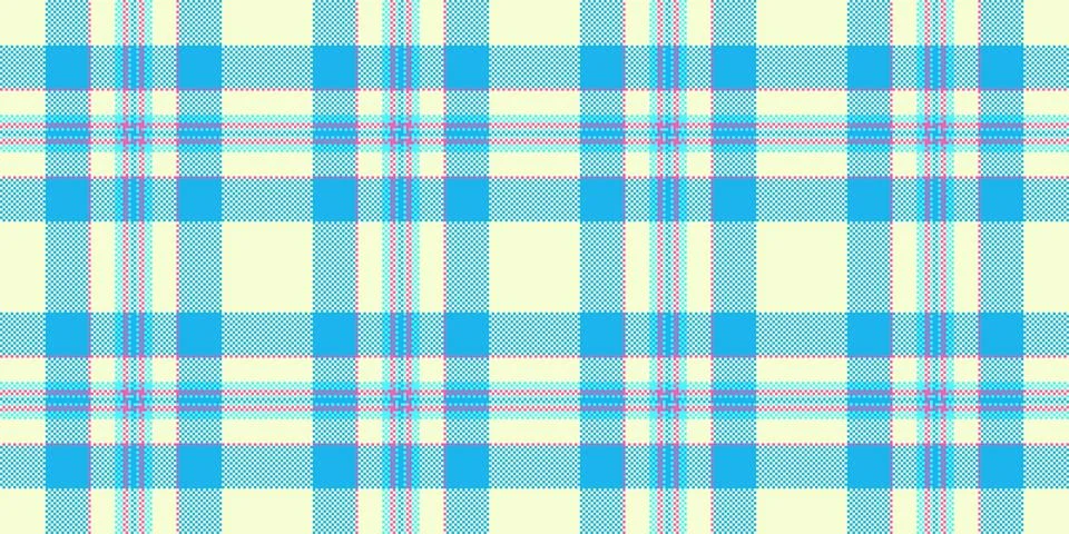 Tartan plaid fabric pattern with a structured check arrangement and a woven f Stock Illustration