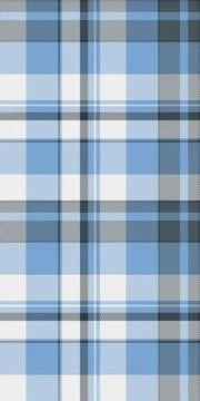 Tartan plaid fabric pattern with a structured check arrangement and a woven f Stock Illustration