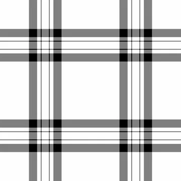 Tartan plaid fabric pattern with a structured check arrangement and a woven f Stock Illustration