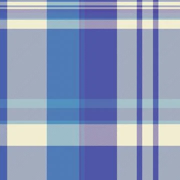 Tartan plaid fabric pattern with a structured check arrangement and a woven f Stock Illustration