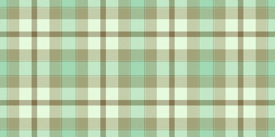 Tartan plaid fabric pattern with a structured check arrangement and a woven f Stock Illustration