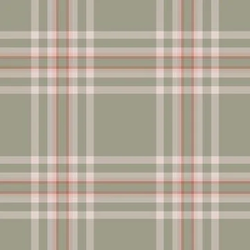 Tartan plaid fabric pattern with a structured checked arrangement and a woven Stock Illustration
