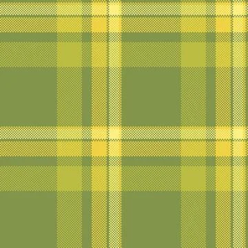 Tartan plaid fabric pattern with a structured check arrangement and a woven f Stock Illustration