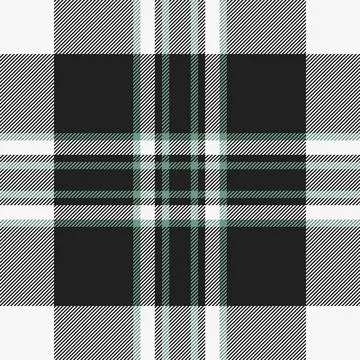Tartan plaid fabric pattern with a structured check arrangement and a woven f Stock Illustration