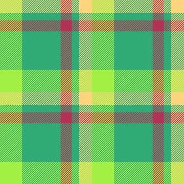 Tartan plaid fabric pattern with a structured check arrangement and a woven f Stock Illustration